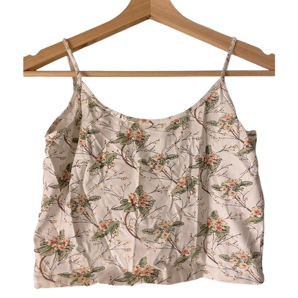 CROPPED FLORAL TANK - Picture 1 of 3